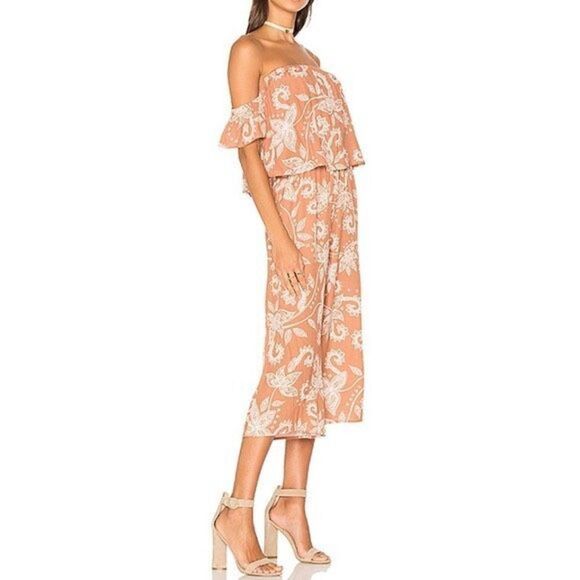 Minkpink Revolve Nusa Dua Off Shoulder Jumpsuit Paisley Print women’s size M - Picture 14 of 14